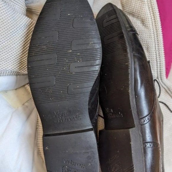 Leather Dress Shoes - Fine Men's Brogue Cap-Toe Oxfords, Top Quality - Picture 13 of 15